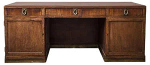 Large Antique Desk Attributed to Adolf Loos for FO Schmidt