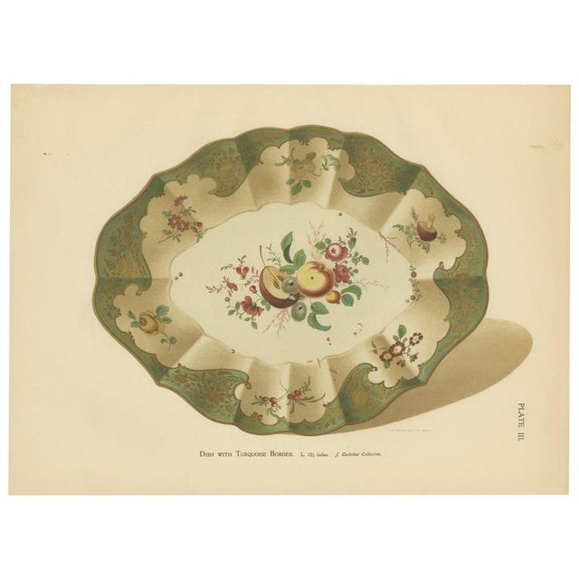 J. H. Thorpe, Worcester Porcelain Dish, 1910, Chromolithograph on Paper For Sale - Image 10 of 10