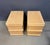Jay Spectre 1990s Pair of Jay Spectre for Century Cerused Oak Nightstands With Brushed Steel Bases For Sale - Image 4 of 9