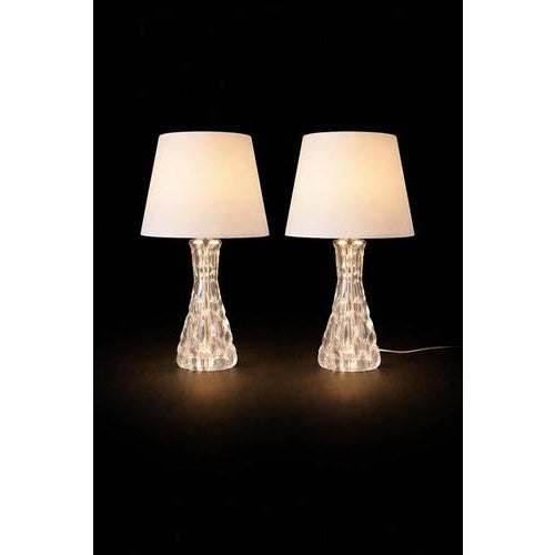 Table Lamps by Carl Fagerlund for Orrefors, Sweden, 1960s, Set of 2 For Sale - Image 3 of 9