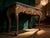 Late 20th Century Late 20th Century Italian Painted & Parcel-Gilt Marble Top Console Table With Mythical Mask Carvings, 48.5" For Sale - Image 5 of 6