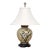 Vintage Heyward House Chinoiserie Floral Ceramic Ginger Jar Table Lamp For Sale
