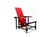 Vintage Red and Blue Chair by Gerrit Thomas Rietveld for Cassina, 1970s For Sale - Image 11 of 18