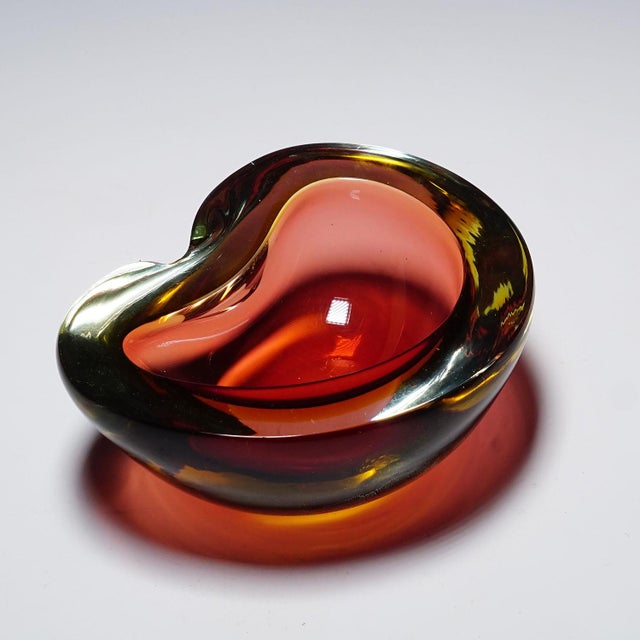 Flavio Poli Vintage Art Glass Bowl by Seguso Murano 1950s For Sale - Image 4 of 6