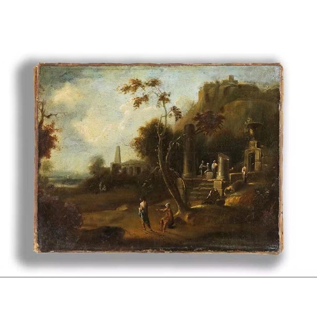 Pierre Antoine Patel, 1648 Paris, 1800s, Oil Painting on Canvas For Sale - Image 4 of 4