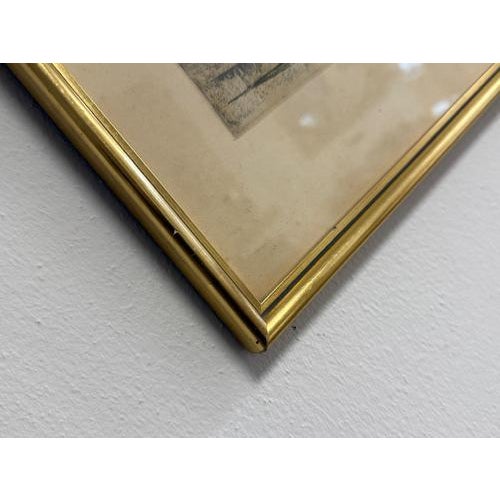 Paper Temple Construction, Color Lithograph on Paper, Framed For Sale - Image 7 of 9