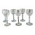 1980s Schott Zwiesel German Cut Crystal Cordial/Liqueur Glasses - Set of 6 For Sale
