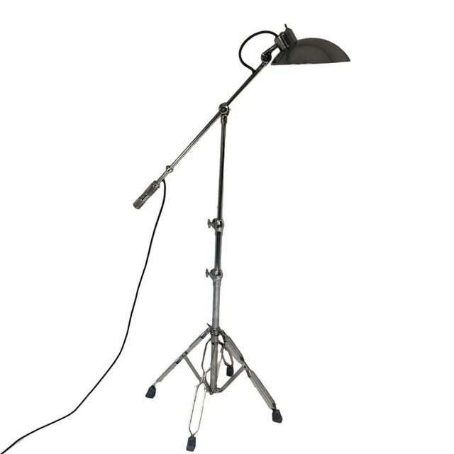 Contemporary Yasu Sasamoto Dulton Co. LTD Floorlamp in the Style of a Microphone Stand For Sale - Image 3 of 11