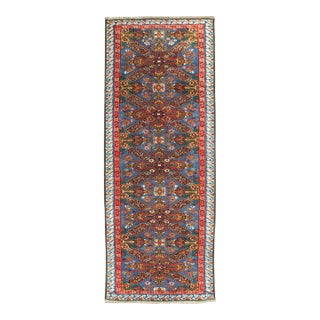 Rare Antique Seychour Caucasian Runner in Beautiful Multi Colors 3'5" X 9'2" For Sale