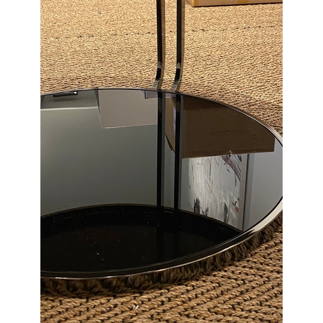 Beautiful Smoked Glass Cocktail Table For Sale - Image 4 of 5