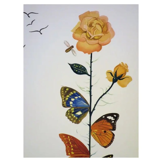 1980s 1980s Salvador Dali, Flordali Ii: La Rose Papillon, Lithograph For Sale - Image 5 of 5