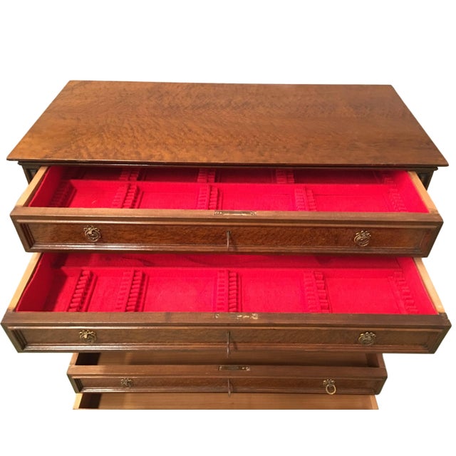 Brown 20th Century Directoire-Style Chest of Seven Drawers With Bronze Pulls, France For Sale - Image 8 of 11