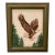 Flying Eagle and Evergreens Framed Textile Art Needlepoint Cross Stitch For Sale
