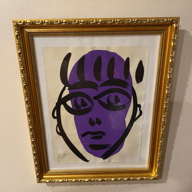 1970s Abstract Painting by Peter Keil, Framed For Sale - Image 9 of 10