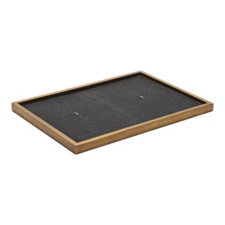 Rectangular Tray in Black Shagreen With Bronze Patina Brass Insert by Kifu Paris For Sale