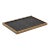 Rectangular Tray in Black Shagreen With Bronze Patina Brass Insert by Kifu Paris For Sale