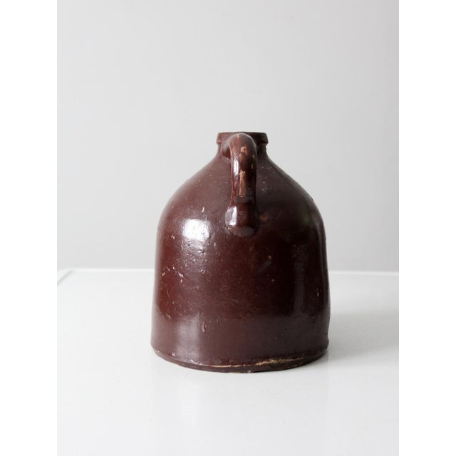Brown Antique Stoneware Jug For Sale - Image 8 of 10