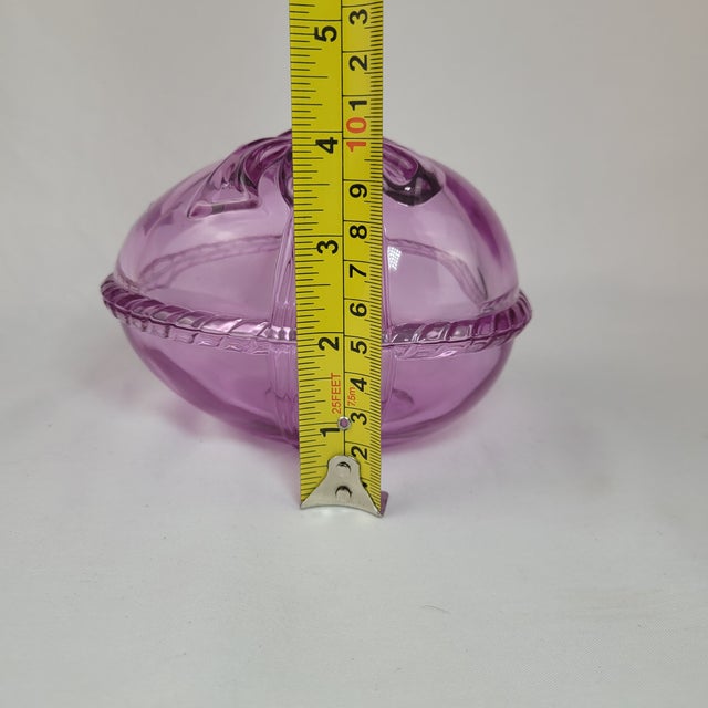 Marquis by Waterford Crystal Egg Trinket Box With Bow in Box For Sale - Image 13 of 16