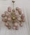 Mid-Century Sputnik Spherical Pink Glass & Brass Chandelier, 2000s For Sale - Image 9 of 10