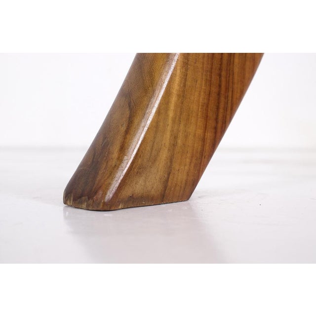 1930s Art Deco Acacia Wood Plant Stand or Side Table, 1930s For Sale - Image 5 of 7