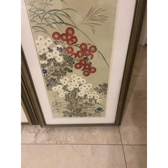 Pair of Vintage Sakai Hoitsu Framed Wall Art For Sale In Phoenix - Image 6 of 9
