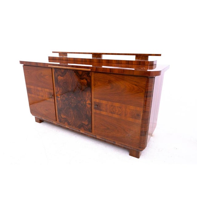 Unique Art Deco buffet, Poland, circa 1920. Very good condition, professionally restored, finished in a high-gloss French...