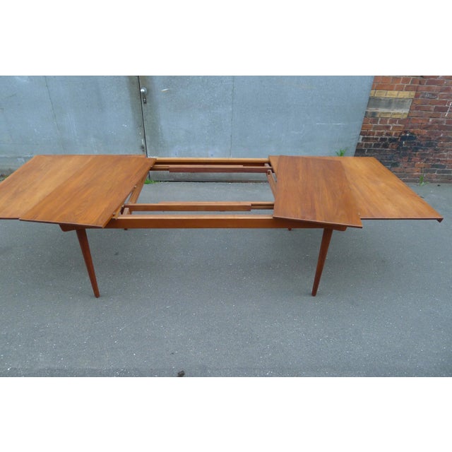Model FD 540 Teak Solid Wood Dining Table by Finn Juhl for France & Søn, 1960s For Sale - Image 10 of 18