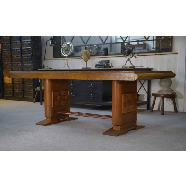 Vintage Oak Table, 1940s For Sale - Image 13 of 13