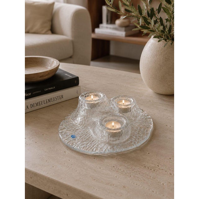 1970s Art Glass Candleholder from Meri Lasi, 1970s For Sale - Image 5 of 6