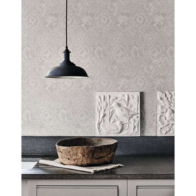 English Morris & Co Pure Acorn Wallpaper in Cream/Gold For Sale - Image 3 of 3