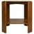 A charming early 20th-century English side table, finely crafted from golden oak and distinguished by its compact square...
