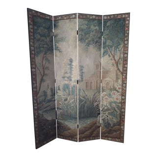 20th Century Hand Painted Screen For Sale