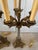 Bronze Mid 20th Century French Empire Gilt Bronze 5-Light Candelabra Lamps W/John Richard Shades For Sale - Image 8 of 18