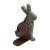 Not Yet Made - Made To Order Marble and Steel Bunny Bookends by Alessandra Grasso, Set of 2 For Sale - Image 5 of 7
