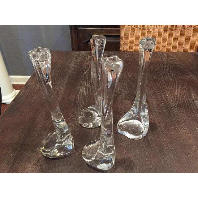 Tiffany "Bone" Crystal Candle Holders Set of 4 Chairish