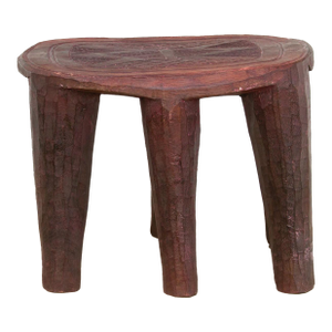 Nile Heritage Carved Nupe Stool