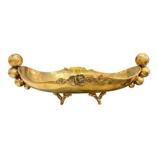 Mid 20th Century Large Brass Centerpiece For Sale