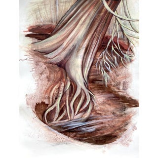 Framed Original Contemporary Landscape Oil Sketch,"Persistence and Change" For Sale