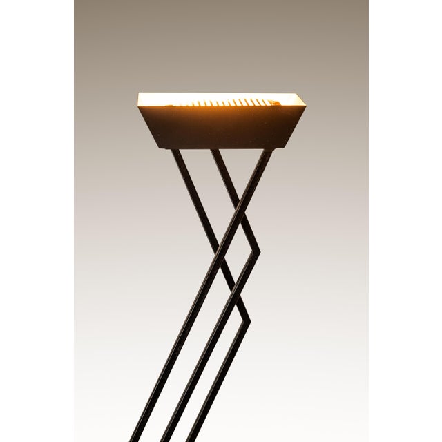 Mid-Century Post Modern Italian Cantilever Freestanding 6 Foot Floor Lamp With Travertine Base, Italy, C. 1980s For Sale - Image 10 of 15