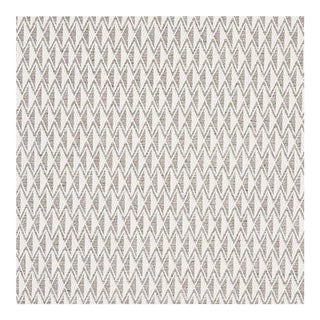 Sample - Schumacher Greenpoint Fabric in Dove For Sale