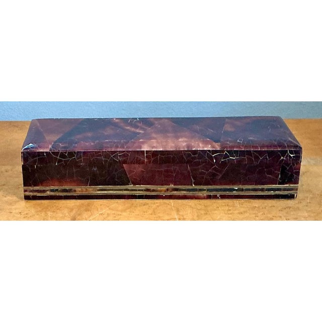 Wood Vintage Coconut Shell Decorative Box For Sale - Image 7 of 15