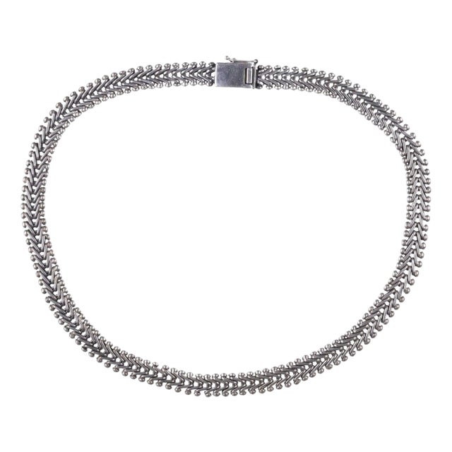 Large Vintage sterling chain For Sale