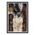 Mid-Century Abstract Painting in Brown, Black and White, Framed, 31.25” X 20.75” For Sale