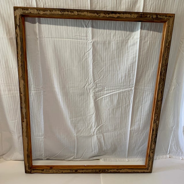 Barn Wood Picture Frame 19th Century Salvage For Sale - Image 4 of 8