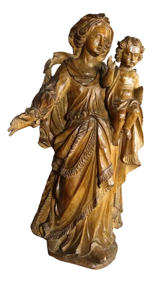 Virgin and Child, 1700s, Walnut