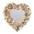 1980s Shell Encrusted Heart Mirror For Sale