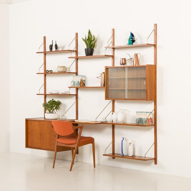 Mid-Century Modern Preben Sorensen PS System Teak Wall Unit from Randers Møbelfabrik, Denmark, 1960s For Sale - Image 3 of 16