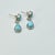 Sky Blue 1970s Vintage Southwestern Boho Chic Blue Larimar & Sterling Drop Dangle Earrings - A Pair. For Sale - Image 8 of 11