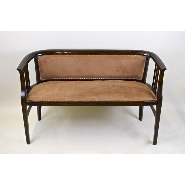 Art Nouveau Bentwood Bench, Austria, 1910 For Sale - Image 3 of 18