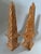 Orange Hand Painted Chinese Faux Bois Style Obelisks a Pair For Sale - Image 8 of 12